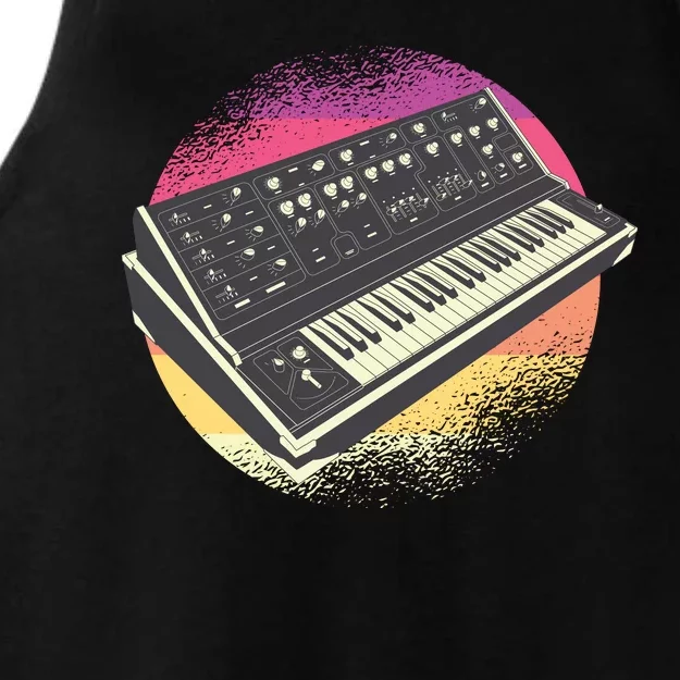 Synthesizer Retro Ladies Tri-Blend Wicking Tank