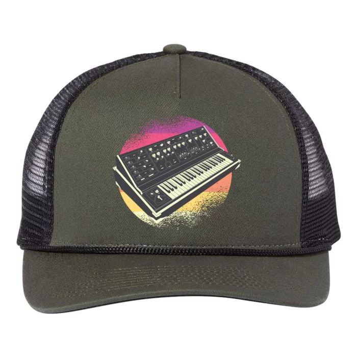 Synthesizer Retro Retro Rope Trucker Hat Cap