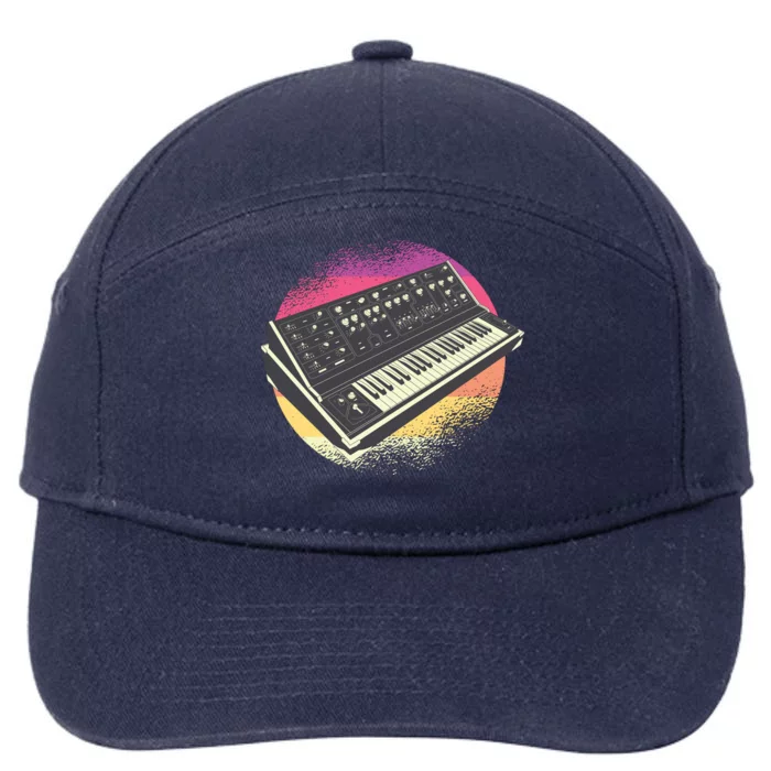 Synthesizer Retro 7-Panel Snapback Hat