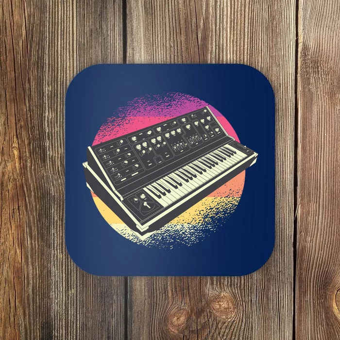 Synthesizer Retro Coaster