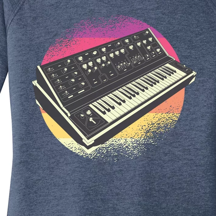 Synthesizer Retro Women's Perfect Tri Tunic Long Sleeve Shirt