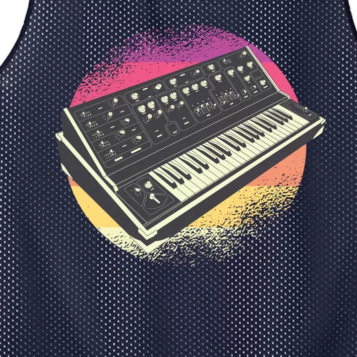 Synthesizer Retro Mesh Reversible Basketball Jersey Tank