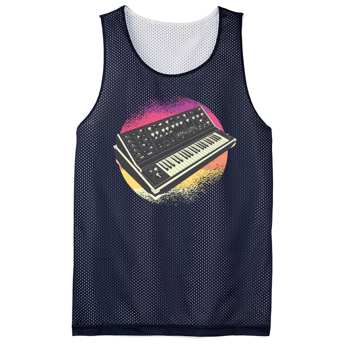 Synthesizer Retro Mesh Reversible Basketball Jersey Tank