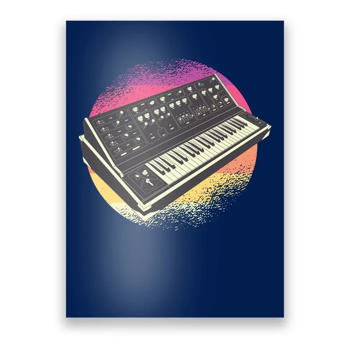 Synthesizer Retro Poster