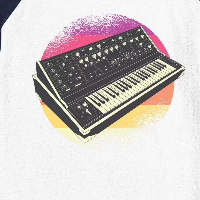 Synthesizer Retro Baseball Sleeve Shirt