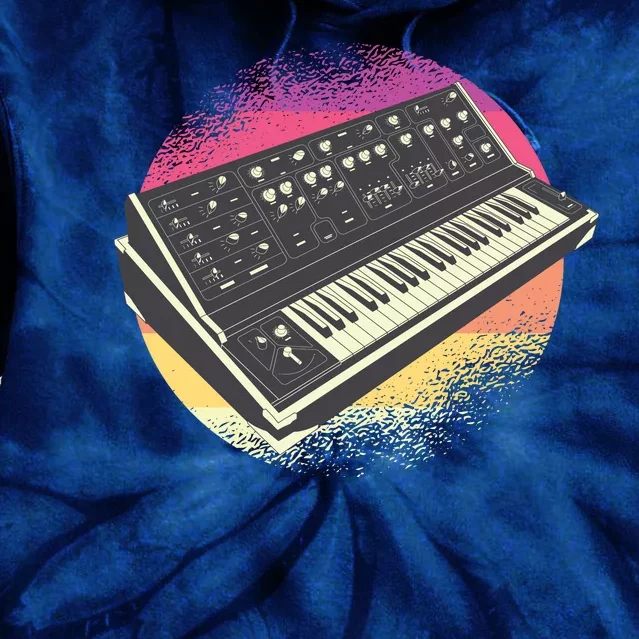 Synthesizer Retro Tie Dye Hoodie