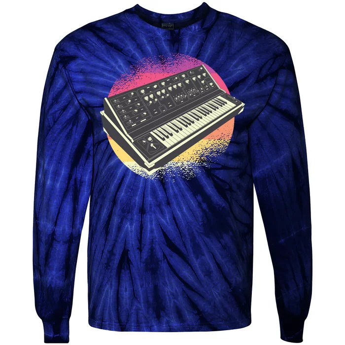 Synthesizer Retro Tie-Dye Long Sleeve Shirt