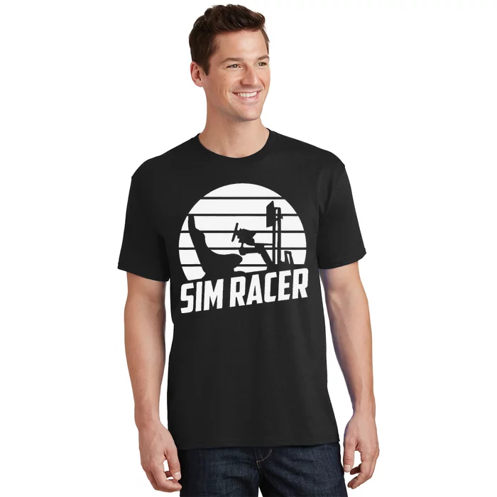 Sim Racer Simulation Gaming Race Car Sim Racing T-Shirt