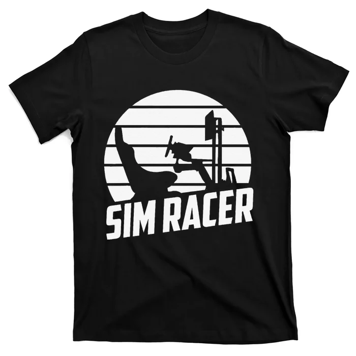 Sim Racer Simulation Gaming Race Car Sim Racing T-Shirt