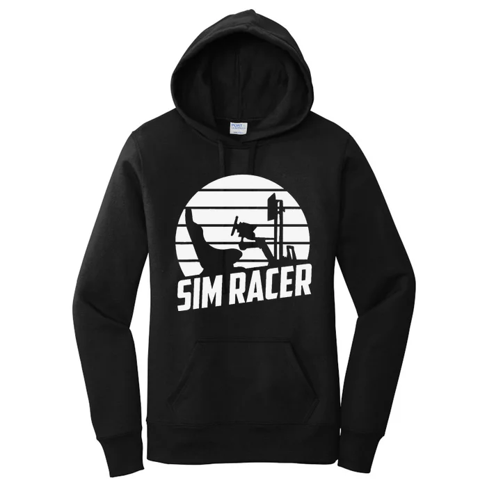 Sim Racer Simulation Gaming Race Car Sim Racing Women's Pullover Hoodie