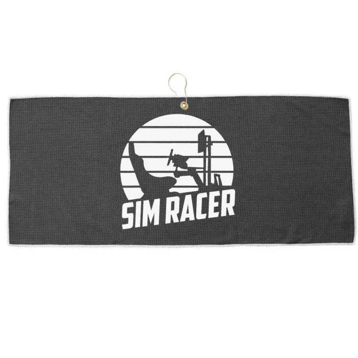 Sim Racer Simulation Gaming Race Car Sim Racing Large Microfiber Waffle Golf Towel