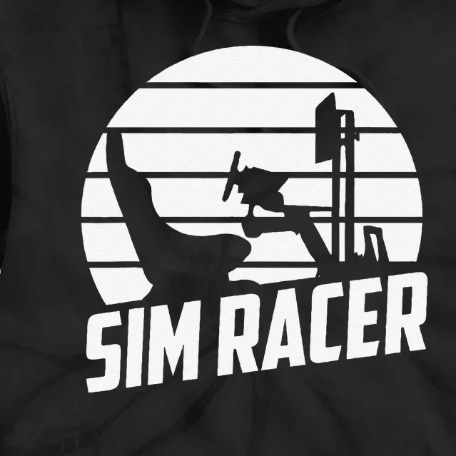 Sim Racer Simulation Gaming Race Car Sim Racing Tie Dye Hoodie