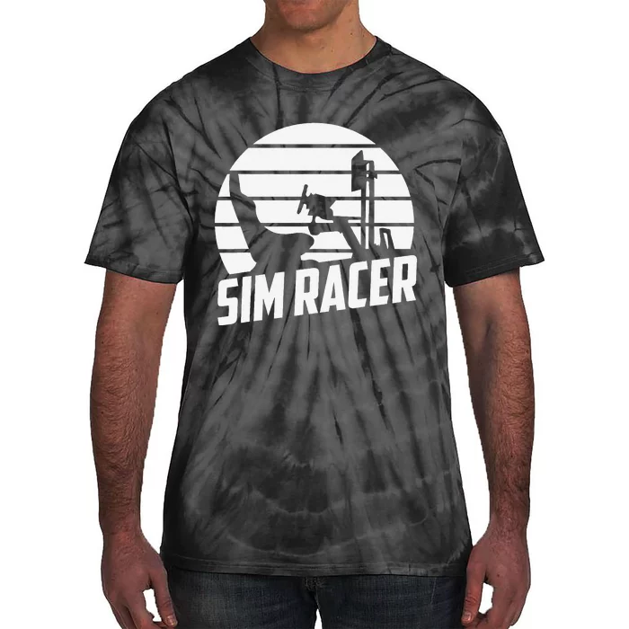 Sim Racer Simulation Gaming Race Car Sim Racing Tie-Dye T-Shirt