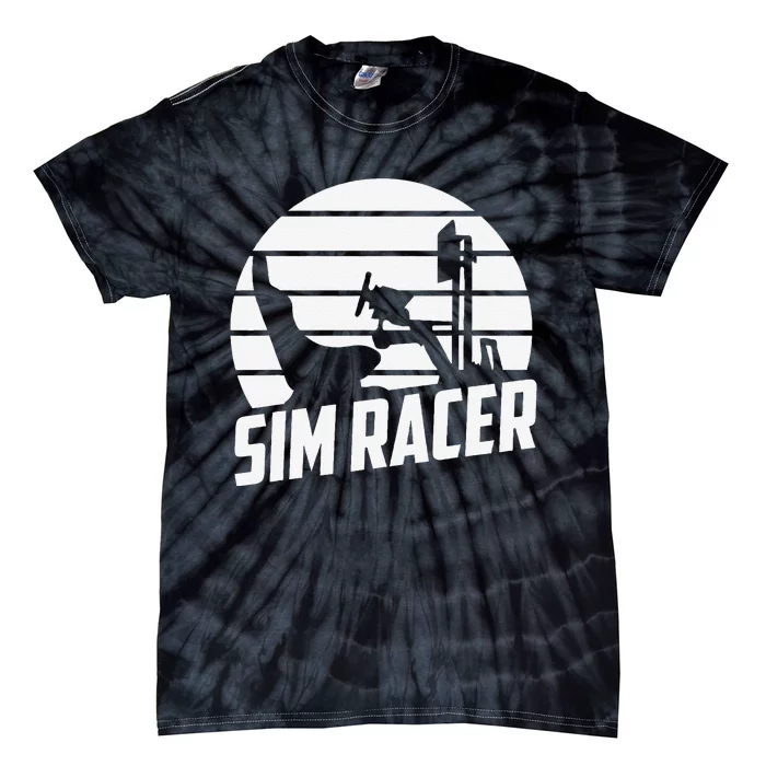 Sim Racer Simulation Gaming Race Car Sim Racing Tie-Dye T-Shirt