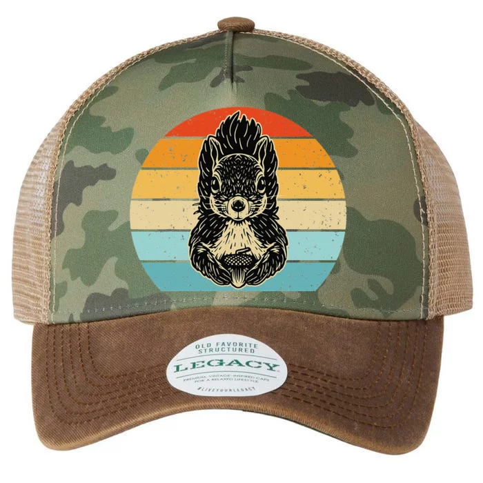 Squirrel Retro Squirrel Squirrel Lover Legacy Tie Dye Trucker Hat