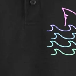 Shark Retro Shark Lover Gift Shark Dry Zone Grid Performance Polo