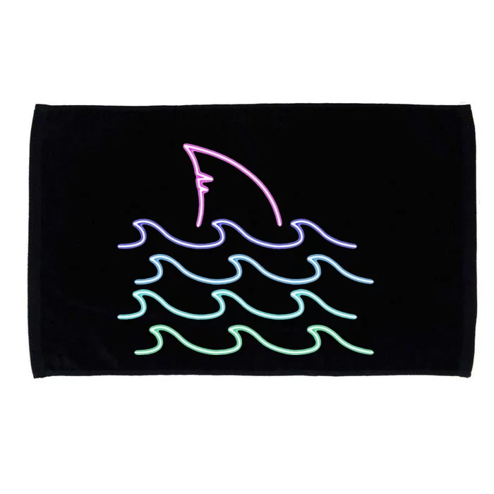 Shark Retro Shark Lover Gift Shark Microfiber Hand Towel