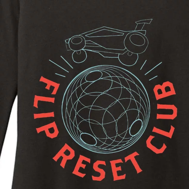 Simple Rocket Soccer League Flip Reset Club Clean Womens CVC Long Sleeve Shirt