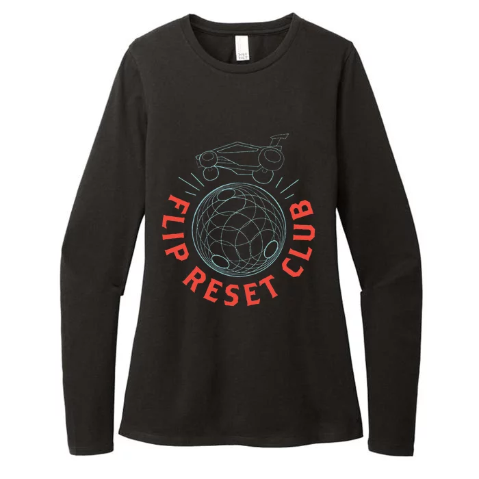 Simple Rocket Soccer League Flip Reset Club Clean Womens CVC Long Sleeve Shirt