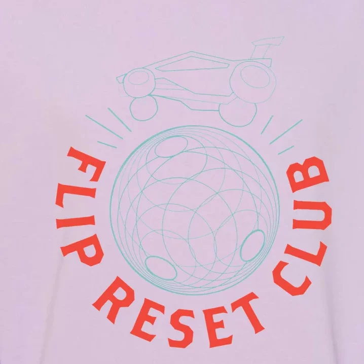 Simple Rocket Soccer League Flip Reset Club Clean Garment-Dyed Sweatshirt