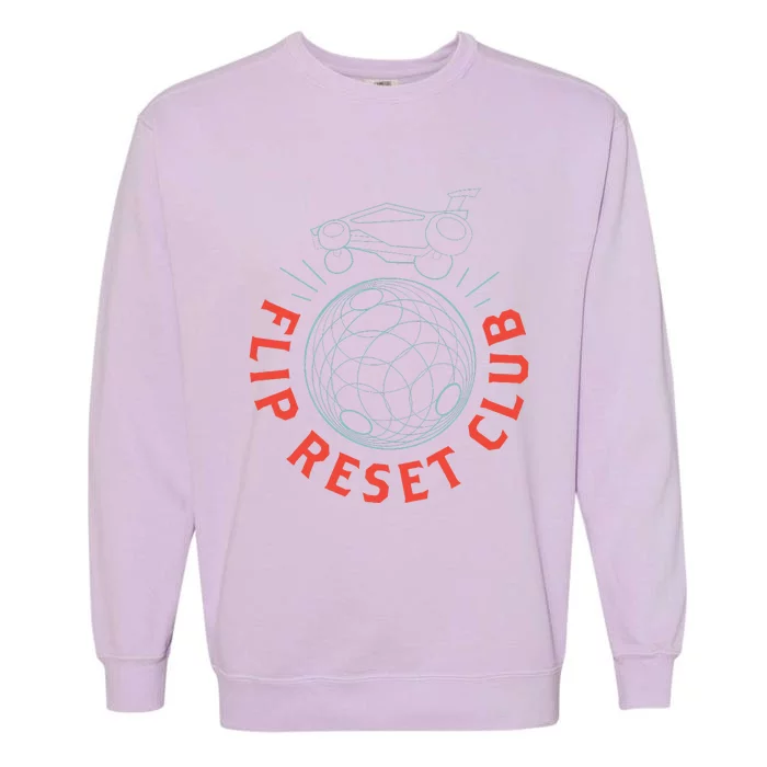 Simple Rocket Soccer League Flip Reset Club Clean Garment-Dyed Sweatshirt