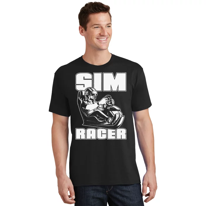 Sim Racer Simulation Gaming Race Car Sim Racing T-Shirt