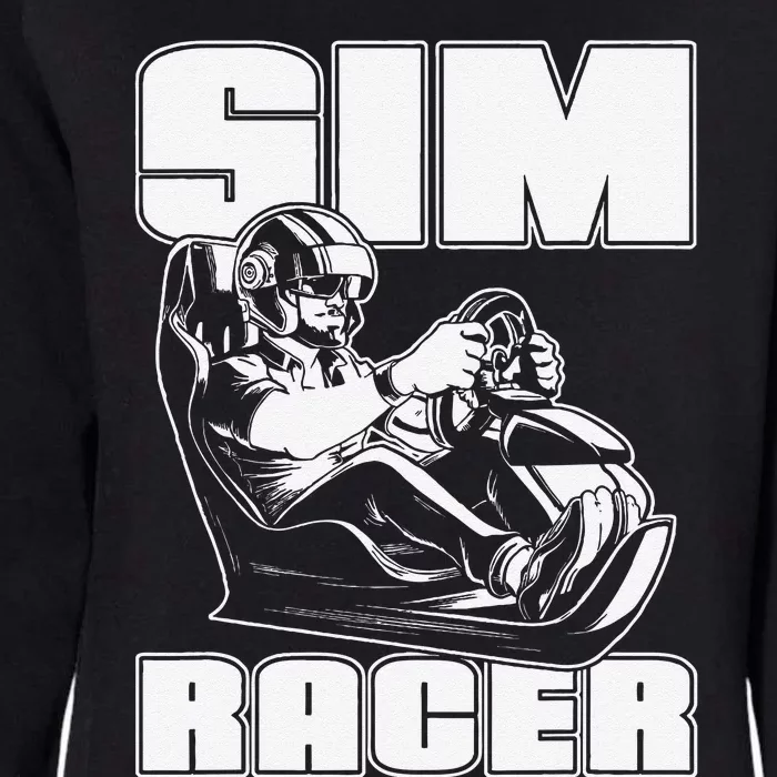 Sim Racer Simulation Gaming Race Car Sim Racing Womens California Wash Sweatshirt