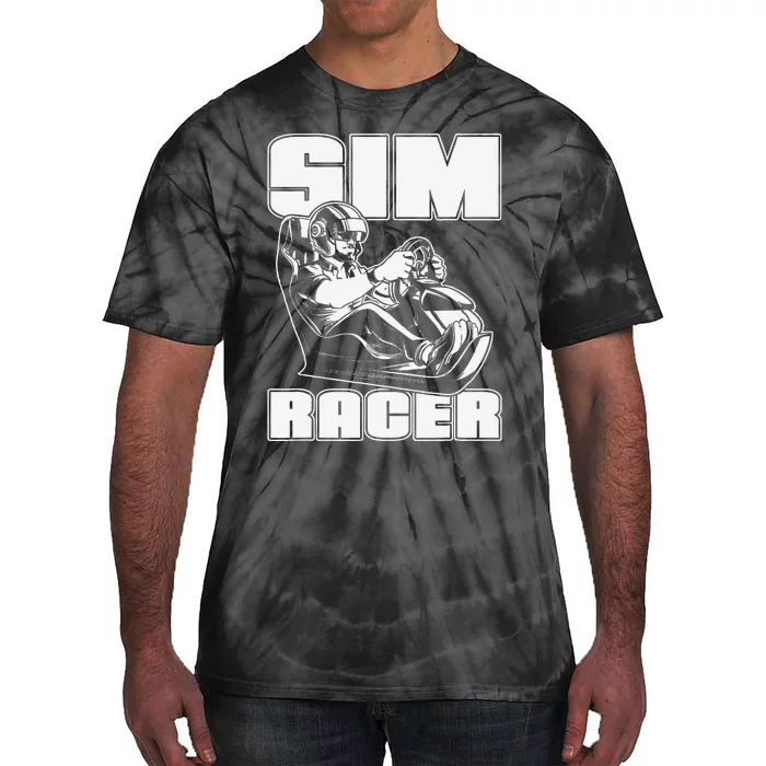 Sim Racer Simulation Gaming Race Car Sim Racing Tie-Dye T-Shirt