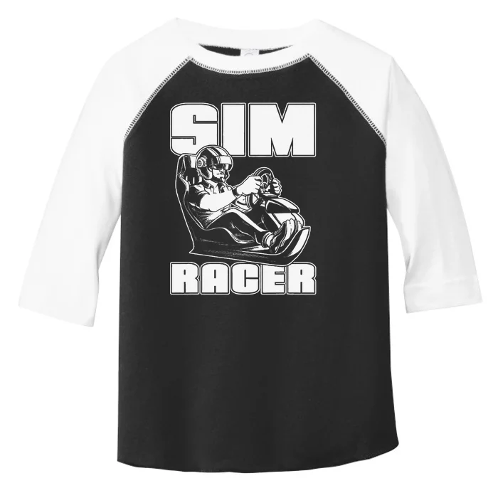 Sim Racer Simulation Gaming Race Car Sim Racing Toddler Fine Jersey T-Shirt