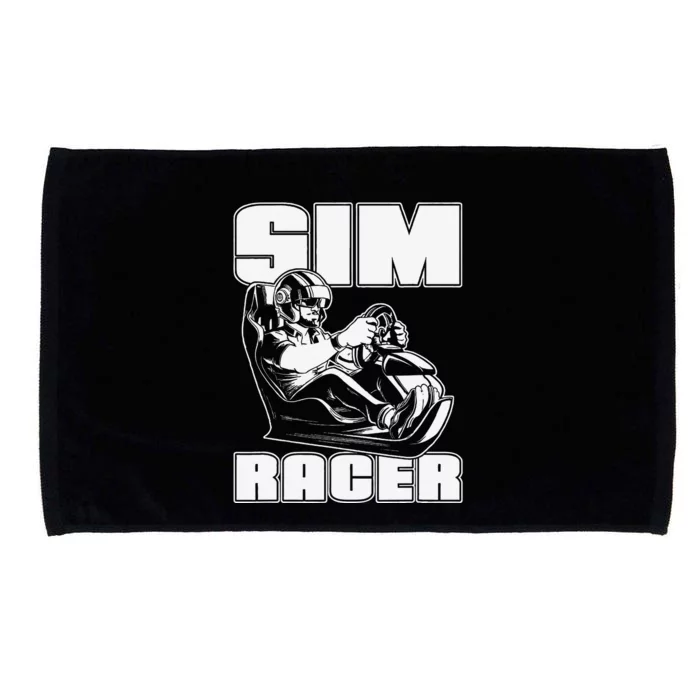 Sim Racer Simulation Gaming Race Car Sim Racing Microfiber Hand Towel