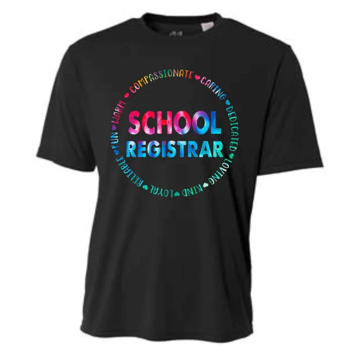 School Registrar School Data Entry Clerk Accountant Cooling Performance Crew T-Shirt