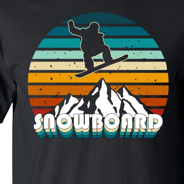 Snowboard Retro Sunset Tall T-Shirt