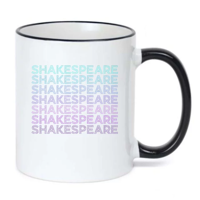 Shakespeare Retro Black Color Changing Mug