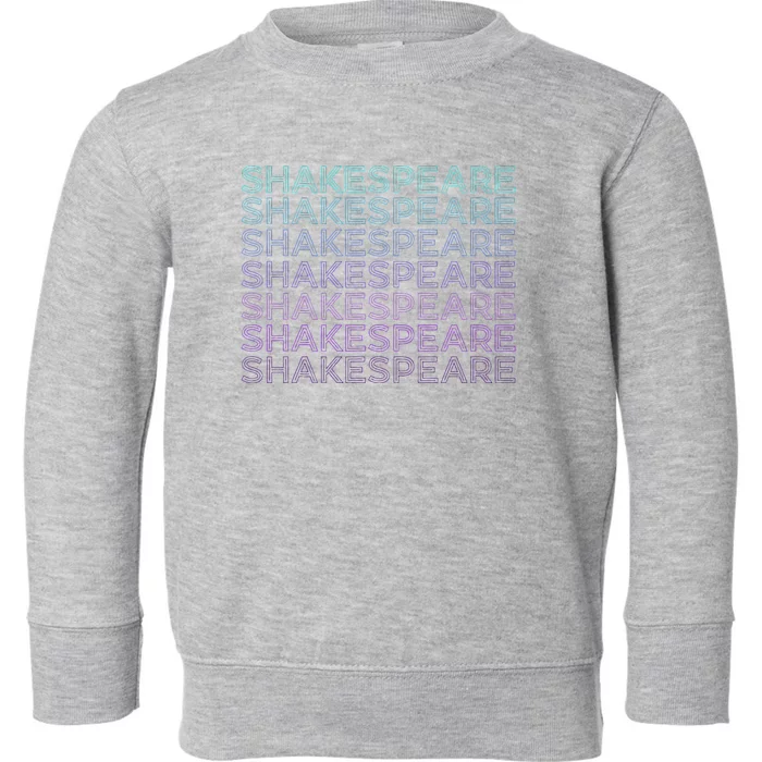 Shakespeare Retro Toddler Sweatshirt