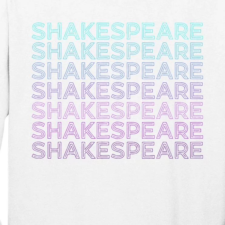 Shakespeare Retro Tall Long Sleeve T-Shirt