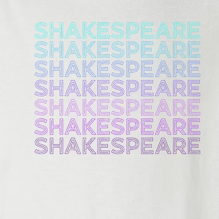 Shakespeare Retro Toddler Long Sleeve Shirt