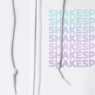 Shakespeare Retro Full Zip Hoodie