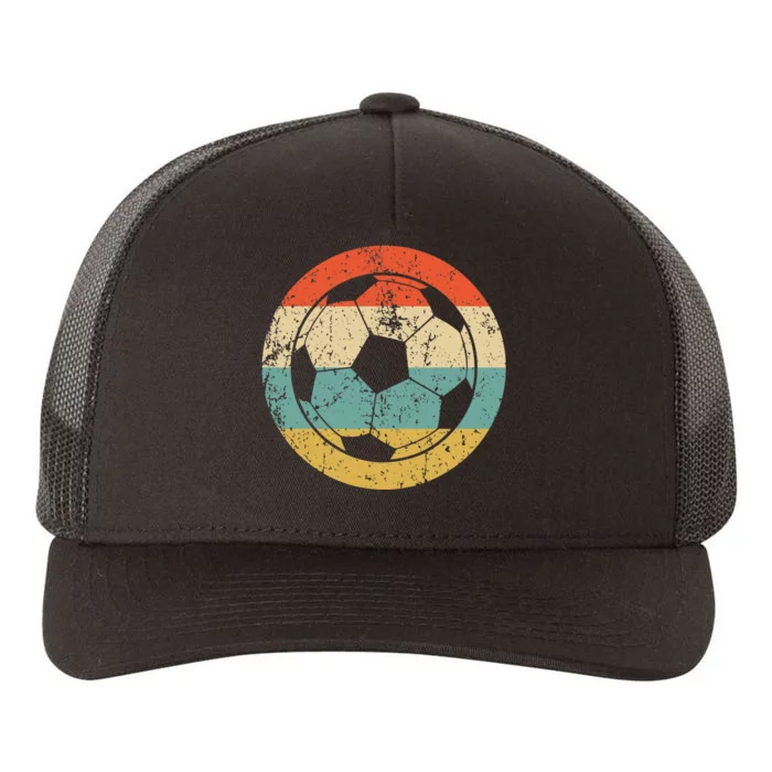 Soccer Retro Soccer Ball Yupoong Adult 5-Panel Trucker Hat