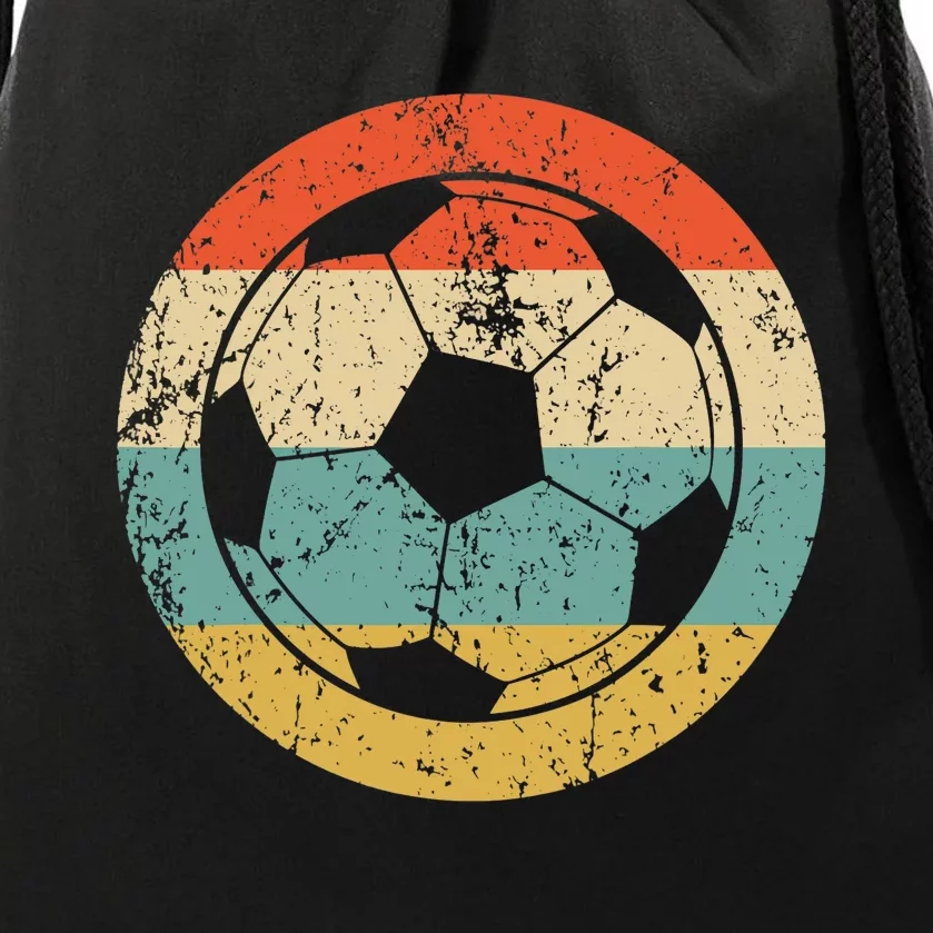 Soccer Retro Soccer Ball Drawstring Bag