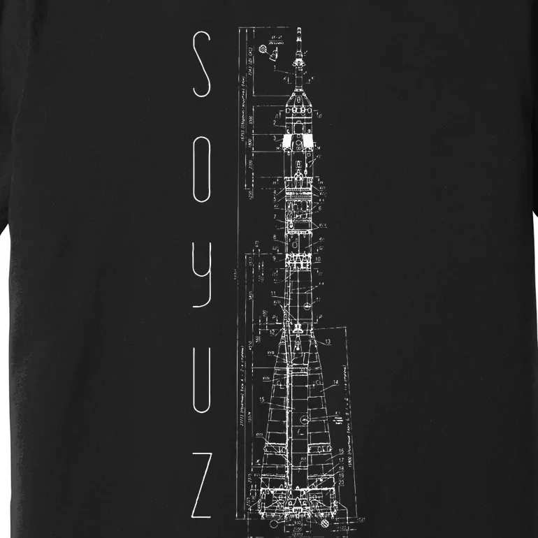 Soyuz Rocket Space Soviet Union Russia Communism Premium T-Shirt