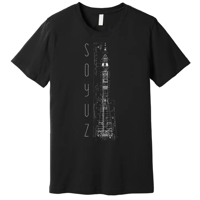 Soyuz Rocket Space Soviet Union Russia Communism Premium T-Shirt