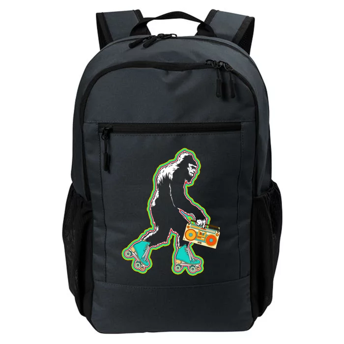 Sasquatch Roller Skater Bigfoot Skate Vintage Roller Skating Gift Daily Commute Backpack