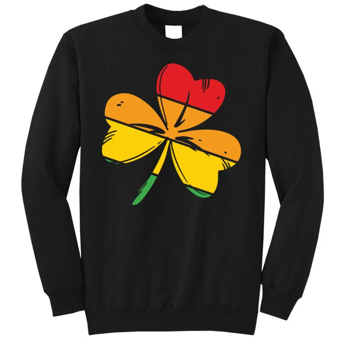 Shamrock Retro St Patricks Day Tall Sweatshirt