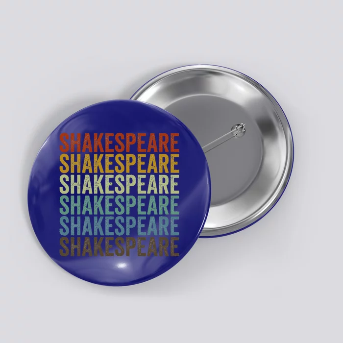 Shakespeare Retro Button