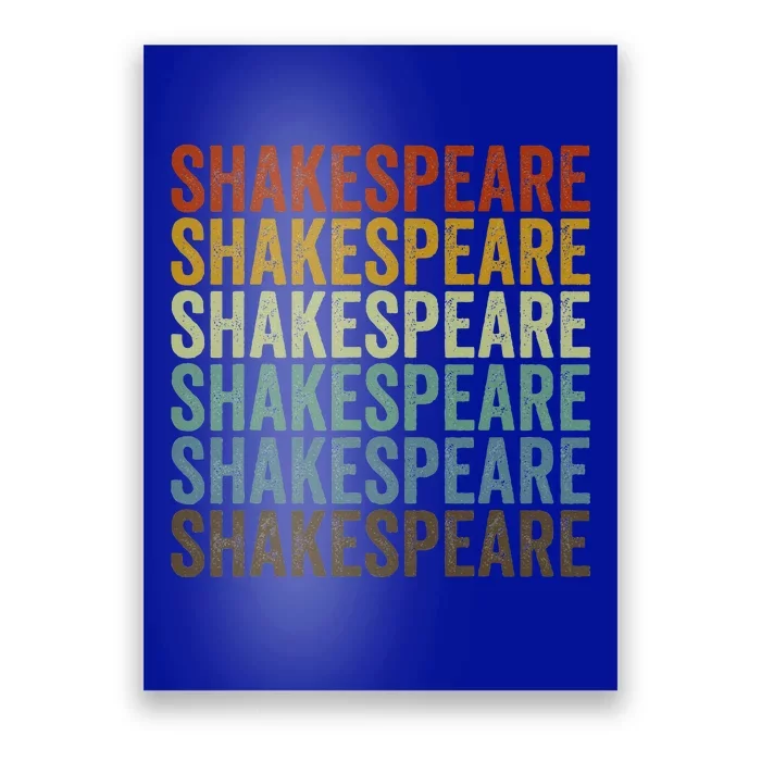 Shakespeare Retro Poster