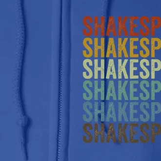 Shakespeare Retro Full Zip Hoodie