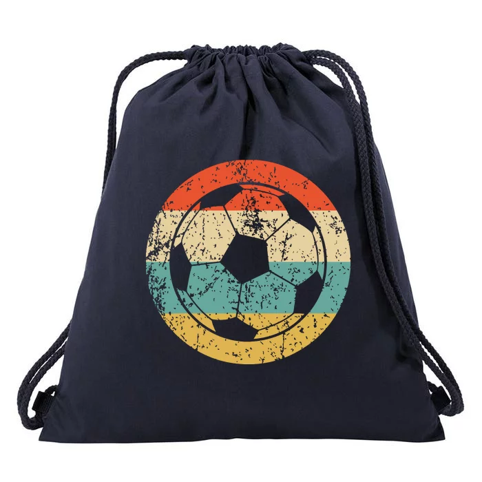 Soccer Retro Soccer Ball Drawstring Bag