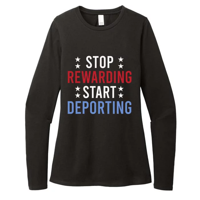 Stop Rewarding Start Deporting Womens CVC Long Sleeve Shirt