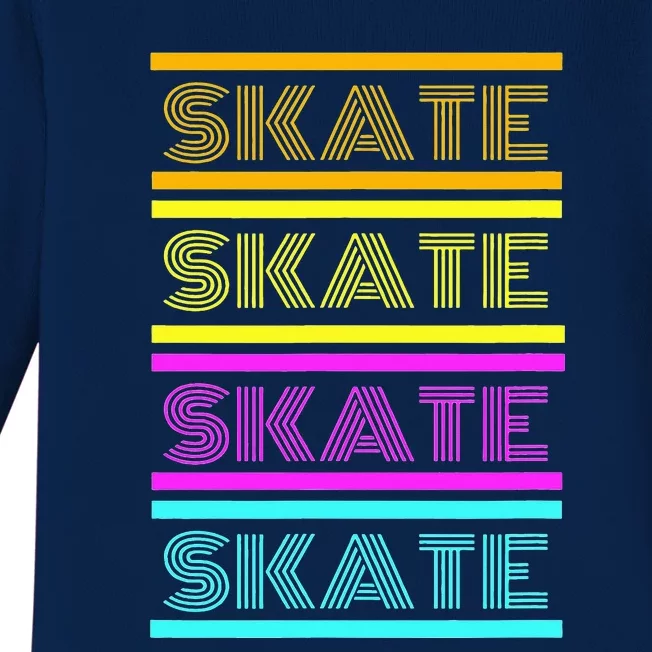 SKATE Roller Skate Baby Long Sleeve Bodysuit