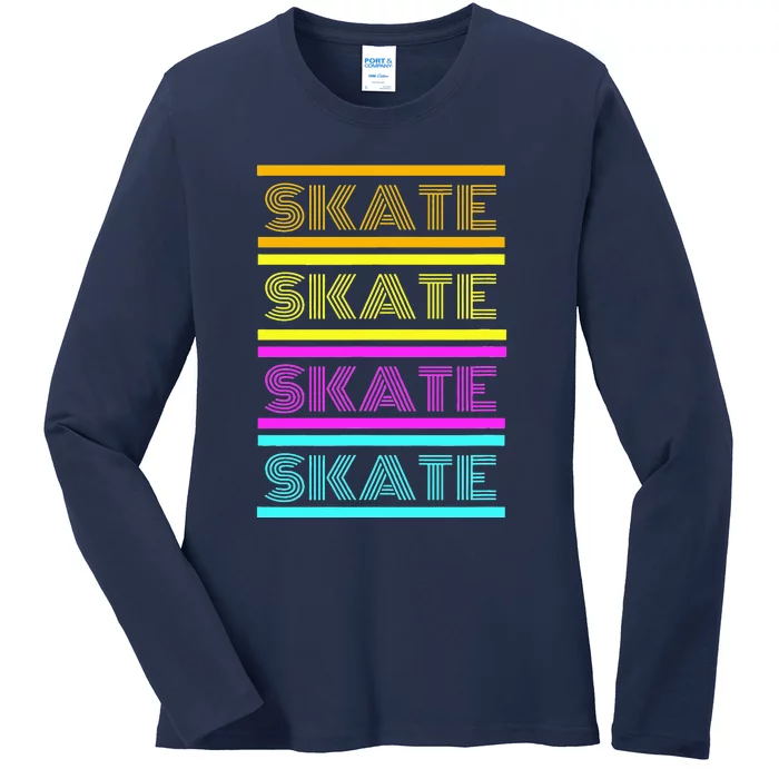 SKATE Roller Skate Ladies Long Sleeve Shirt